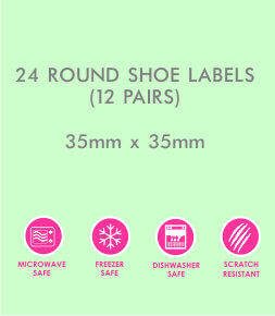 Two Tone Shoe Labels